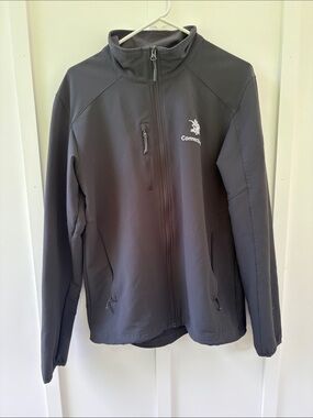 Connecticut Gray Zip-Up Softshell Jacket